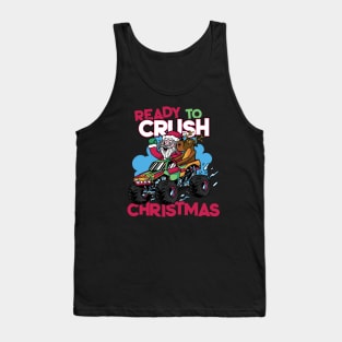 Ready to Crush Christmas // Santa Monster Truck Xmas Tank Top